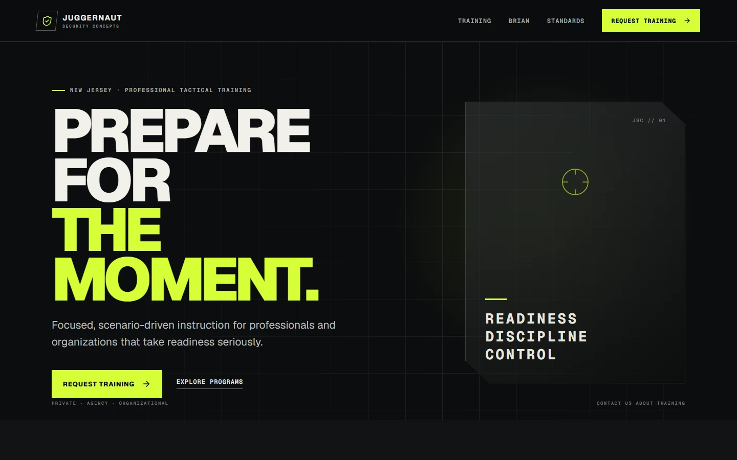 Juggernaut Security Concepts homepage